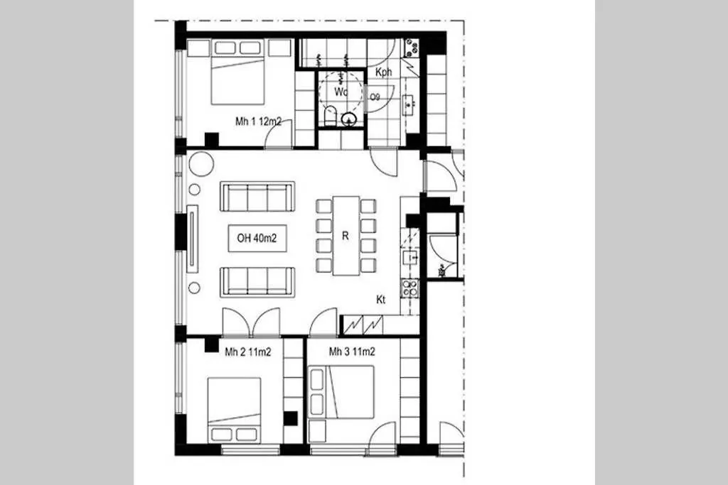 Sleek And Spacious 3 Bedroom Apartment In City Centre Helsinki